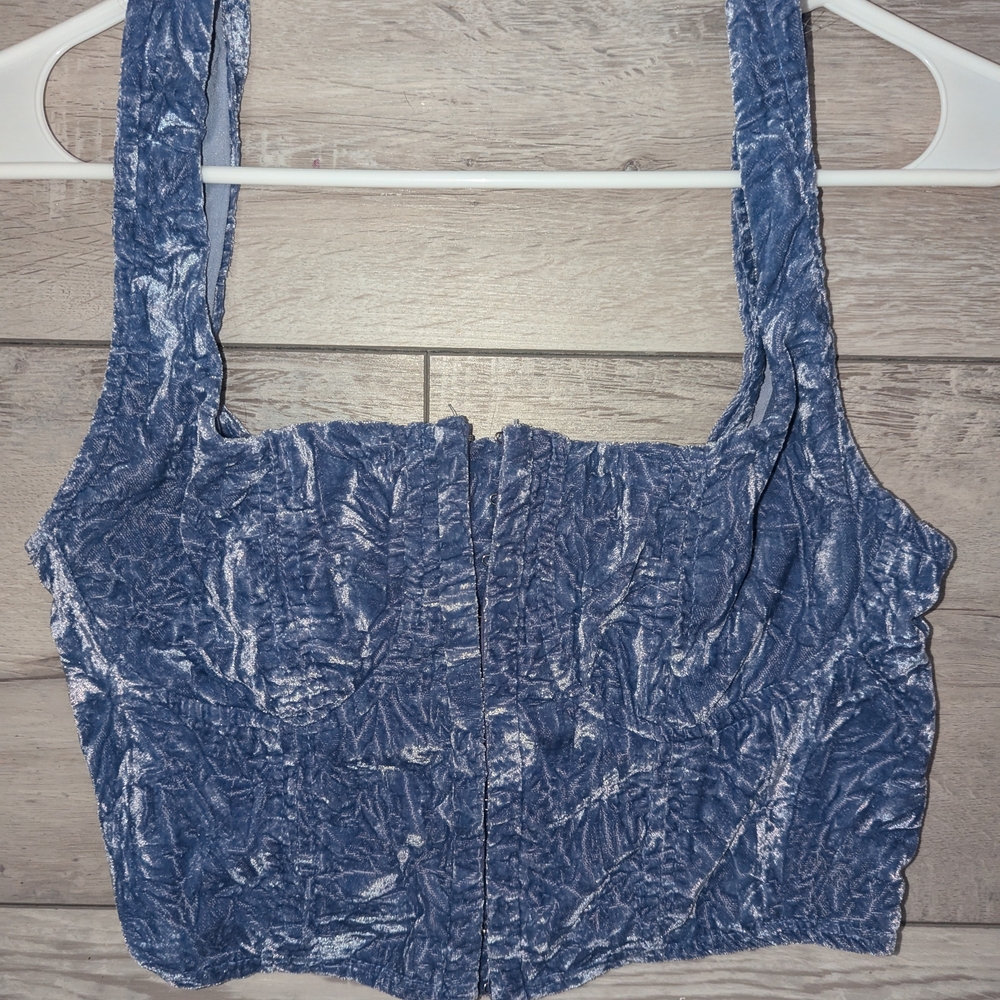 Blue Velvet Women's Top